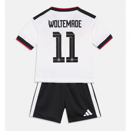 Dres Njemačka Nick Woltemade #11 Domaci za djecu SP 2026 Kratak Rukav (+ kratke hlače)